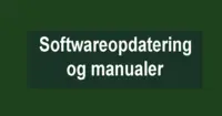 Softwareopdatering og manualer