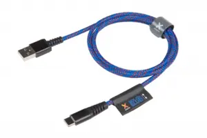 Longlife  USB-C - USB-A kabel 1m Blå