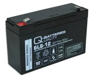 Q-Batteries 6LS-12 6V 12Ah AGM batteri VdS-Godkendt