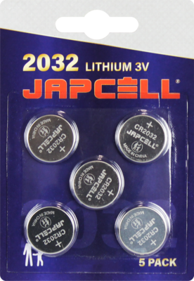 CR2032 batteri - 5stk pakke