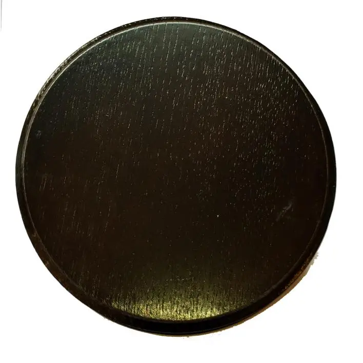 Mørkbejdsede runde trofæ plader (13cm)