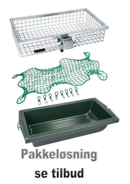 De luxe vildtkurv til anhænger, varmgalvaniseret