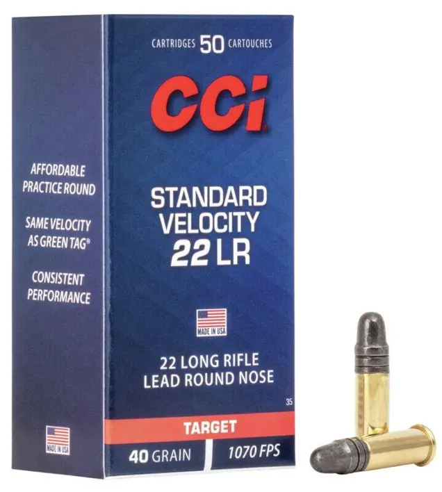 CCI 22lr. Standard 40gr LRN (æske a 50 stk)