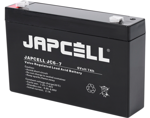 Batteri 6v Japcell genopladeligt batteri7ah