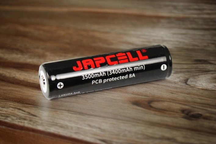 Genopladeligt batteri 18650 - japcell