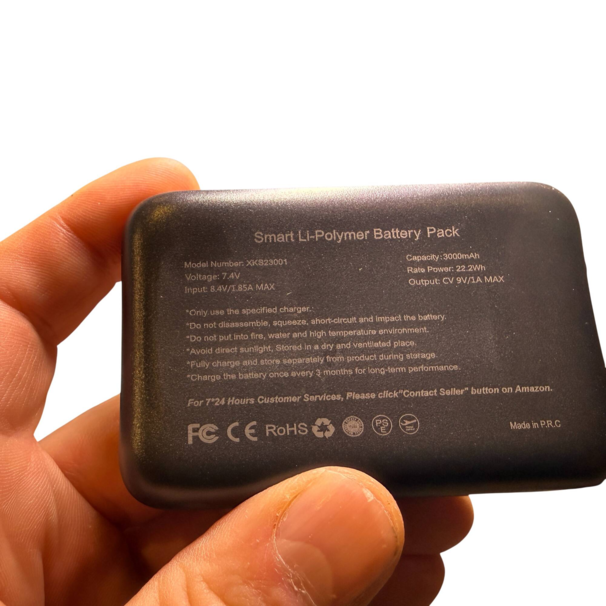 Ekstra batteri til App opvarmede strømper