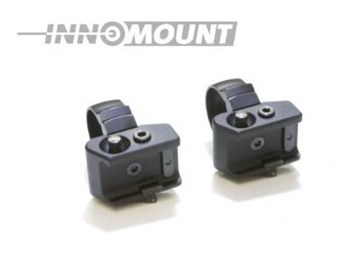 QD til Weaver/Picatinny–todelt–forskudt