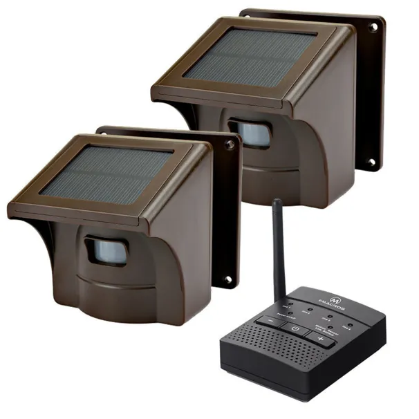 Pir sensor alarm - solar drevet - Dobbelt pakke