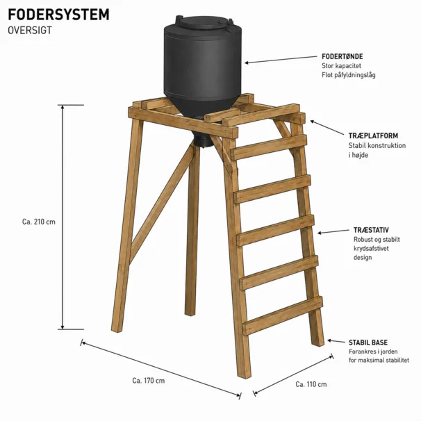 Fodertønde 300 liter
