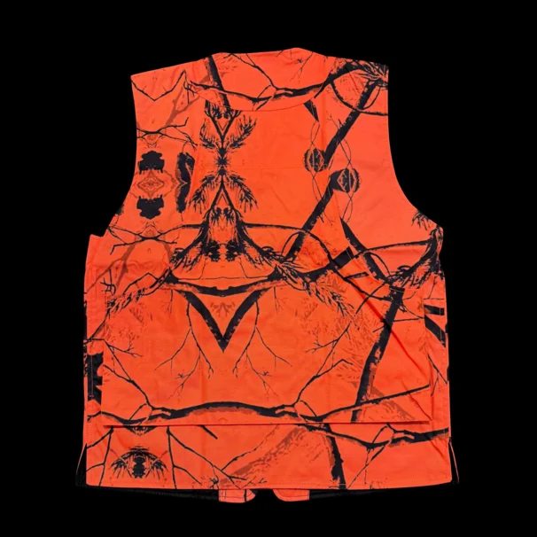 Slidstærk hunde- og sikkerhedsvest, orange camouflage