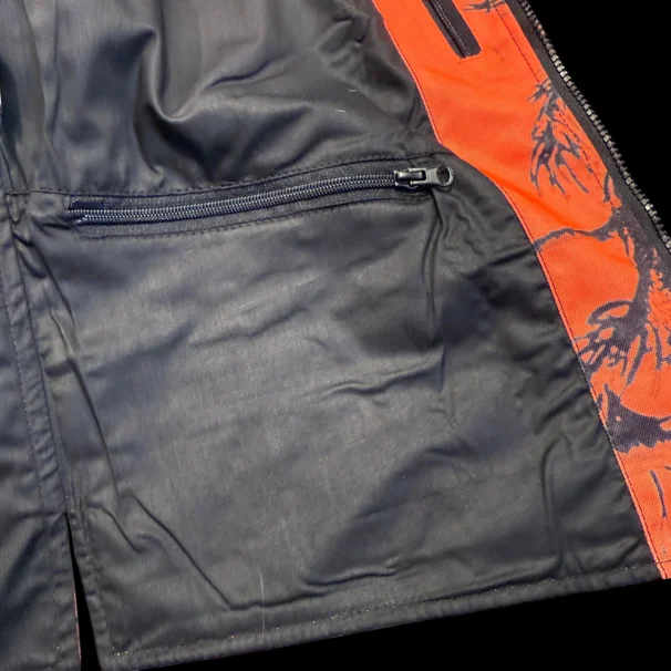 Slidstærk hunde- og sikkerhedsvest, orange camouflage