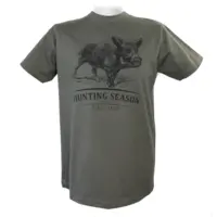 T-shirt med vildsvin motiv (so)