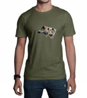 t-shirt med 2 vildsvin motiv