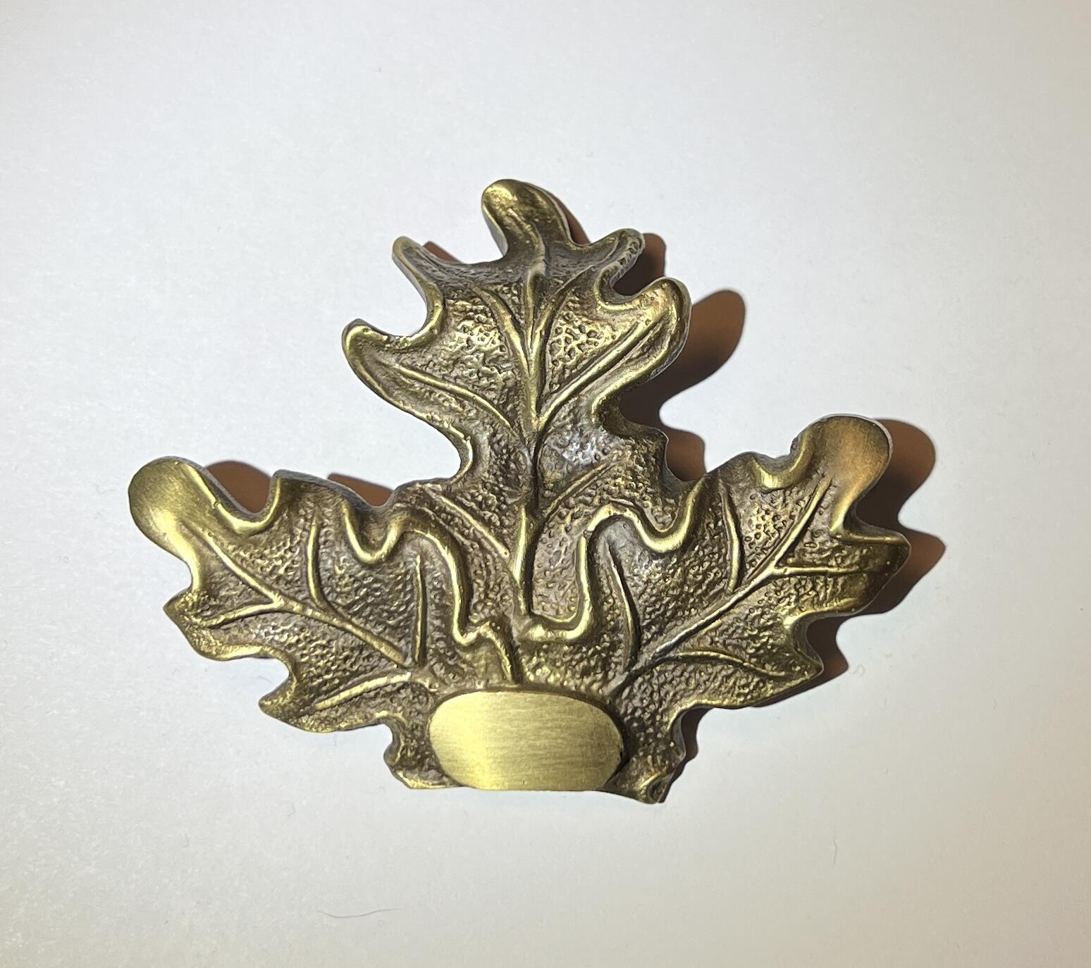 kraftig massiv bronzeløv dækblad