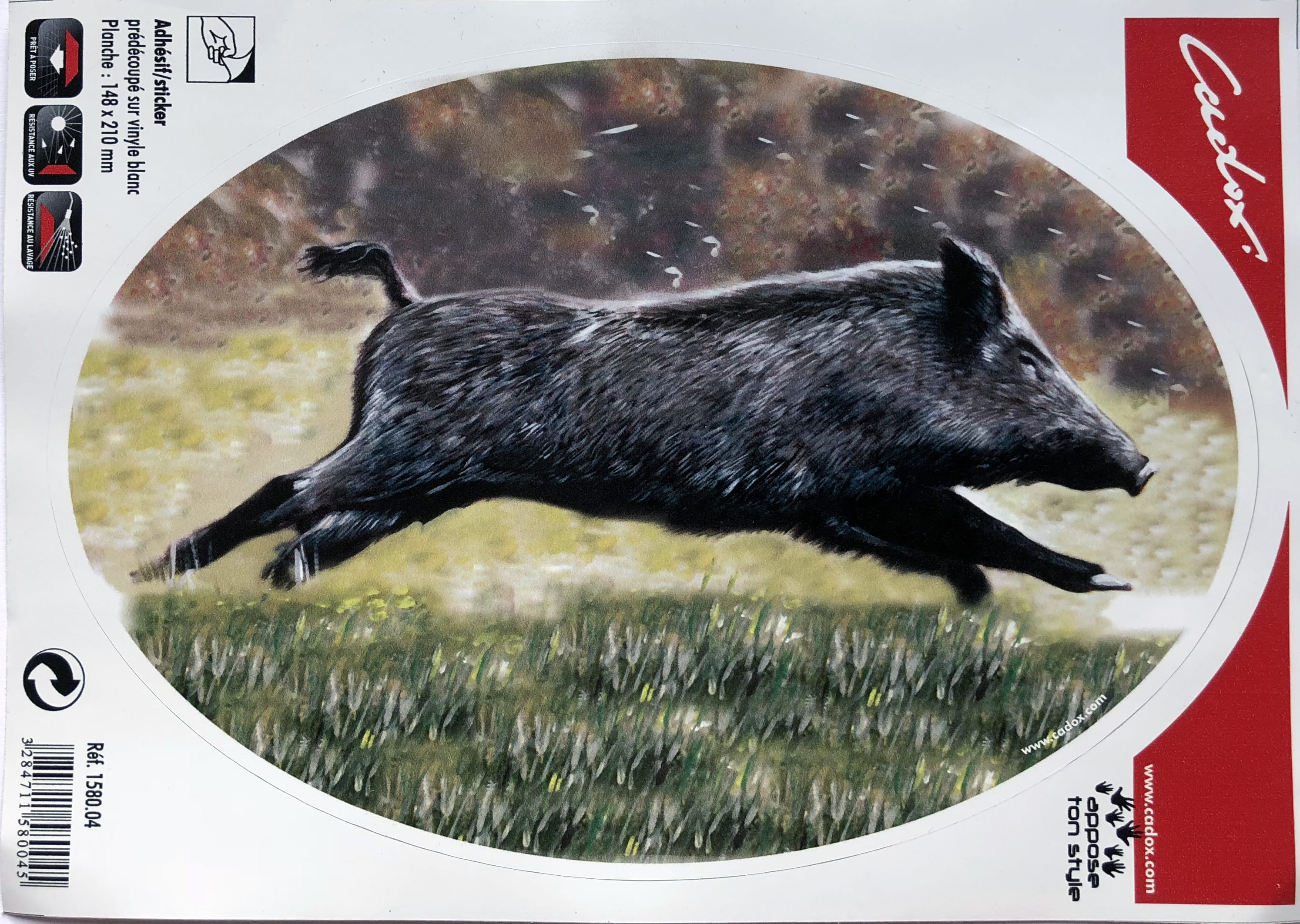 Klistermærke Vildsvin