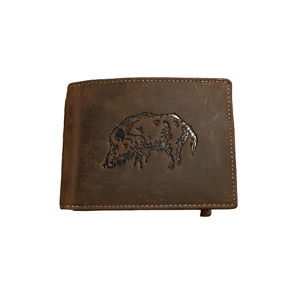 Pung med motiv af vildsvin