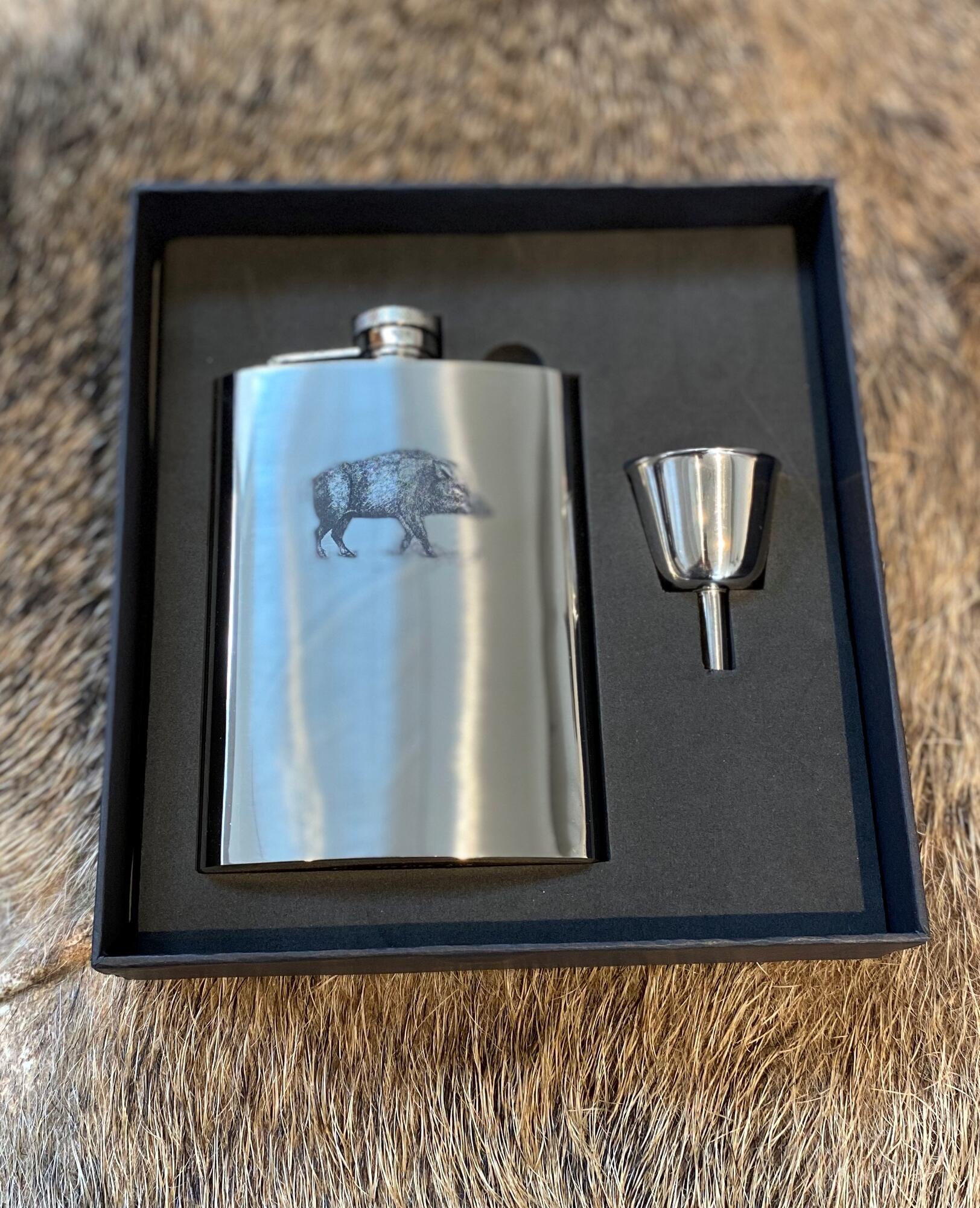 Lommelærke med vildsvin motiv