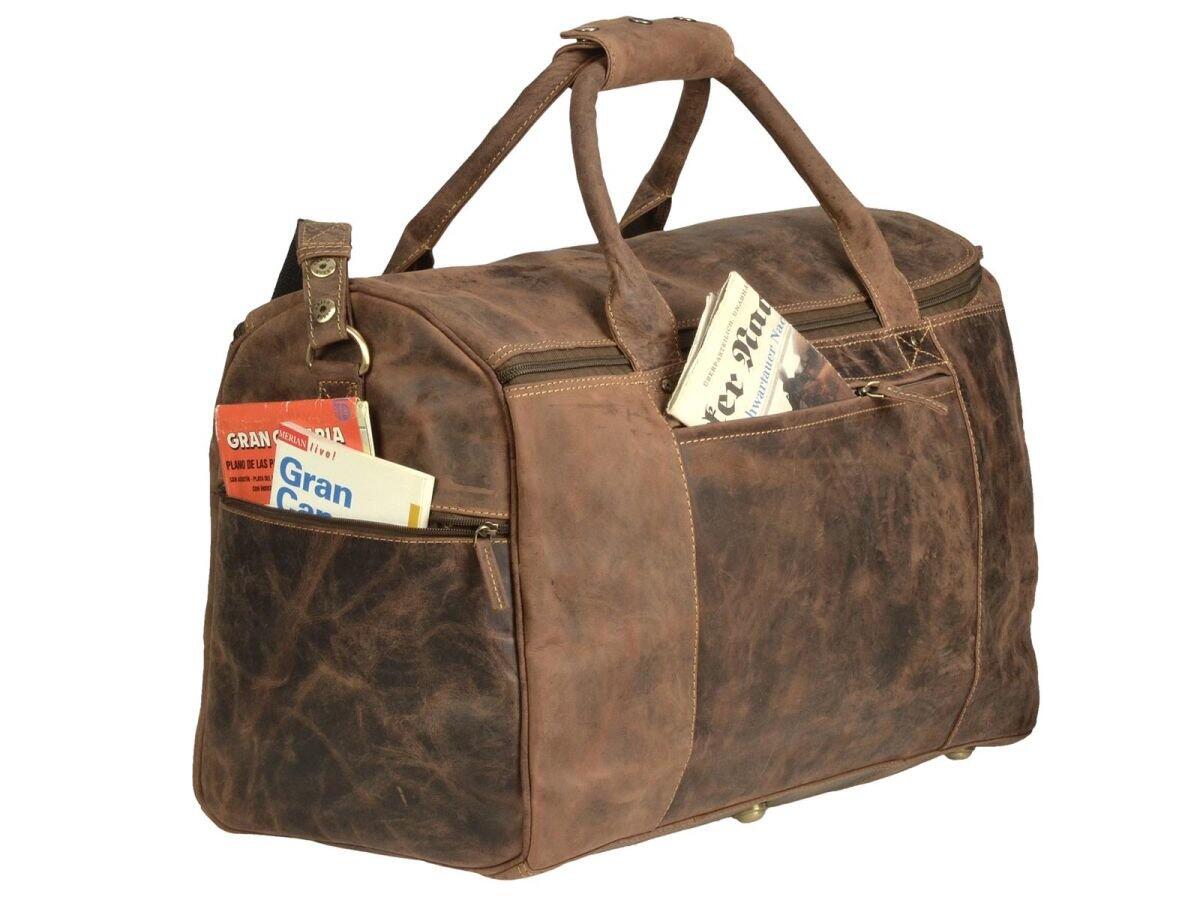 Greenbury weekend taske læder - stor