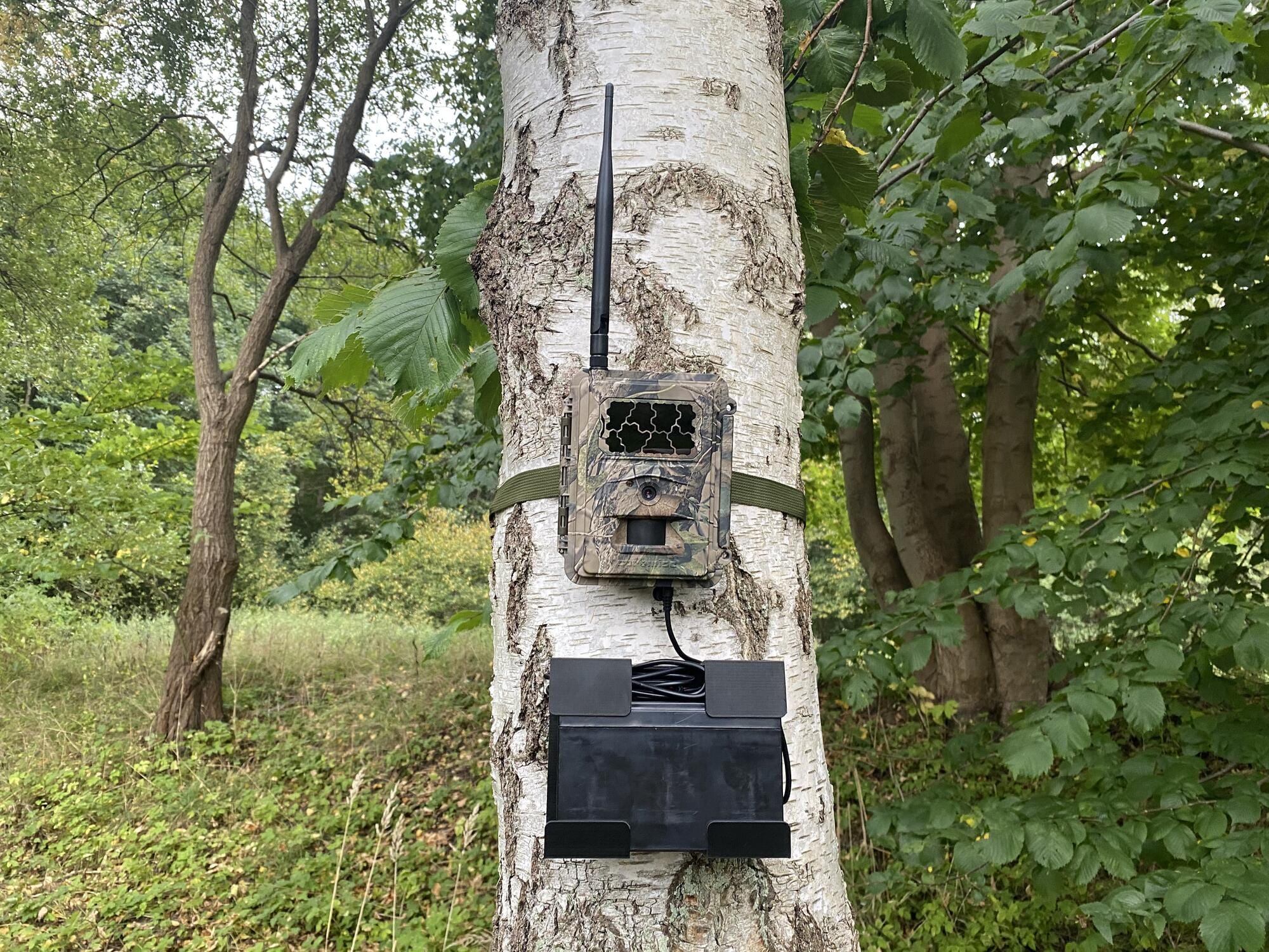 Batteri holder til eksternt batteri