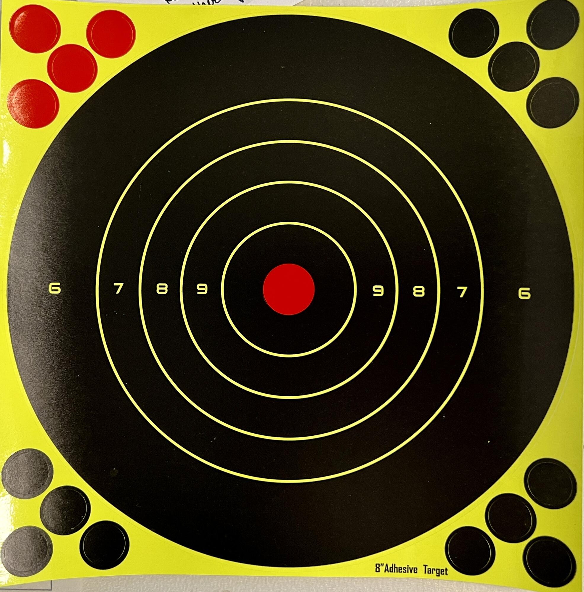 Skydeskive selvmarkerende medium str.