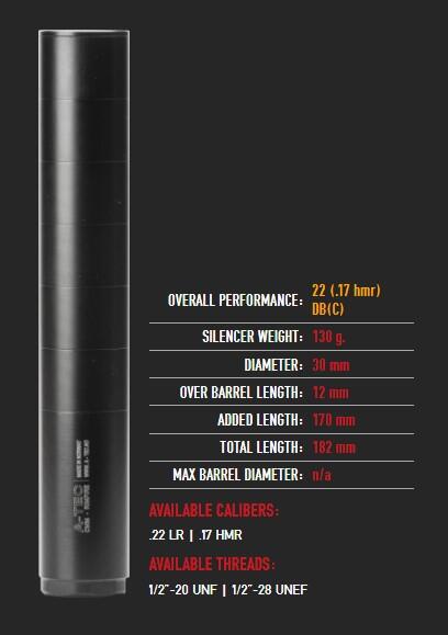 A-tec Rimfire lyddæmper