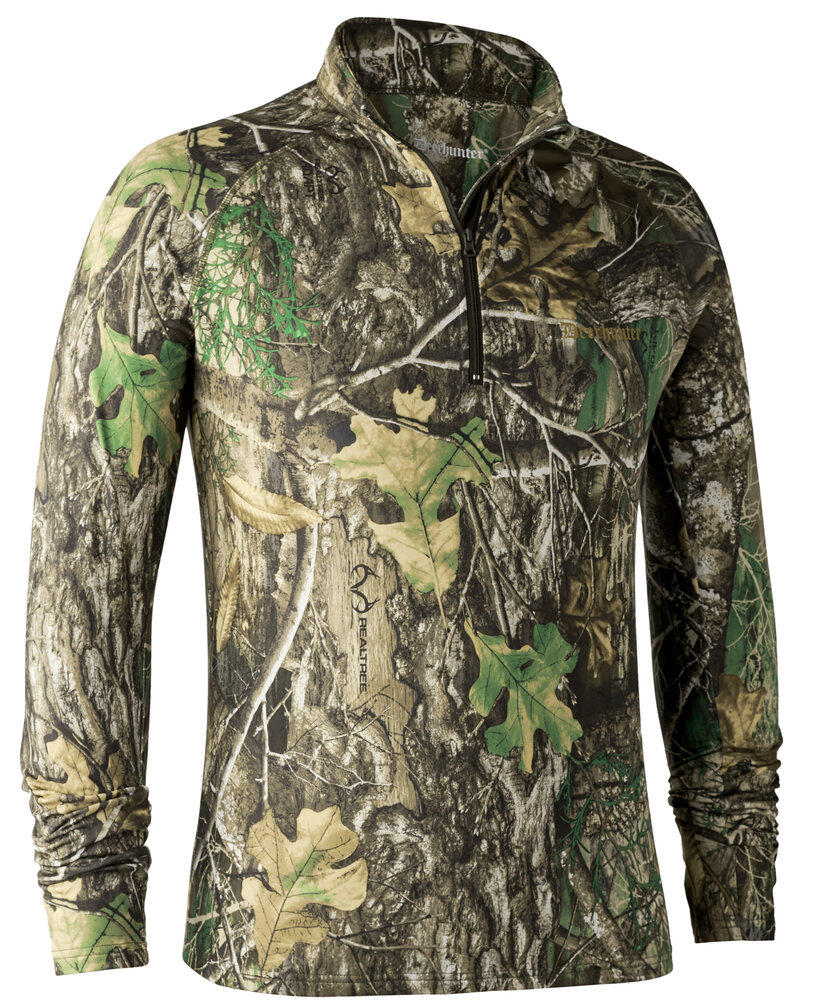 Deerhunter Mens Approach T-Shirt L/S, Realtree Adapt