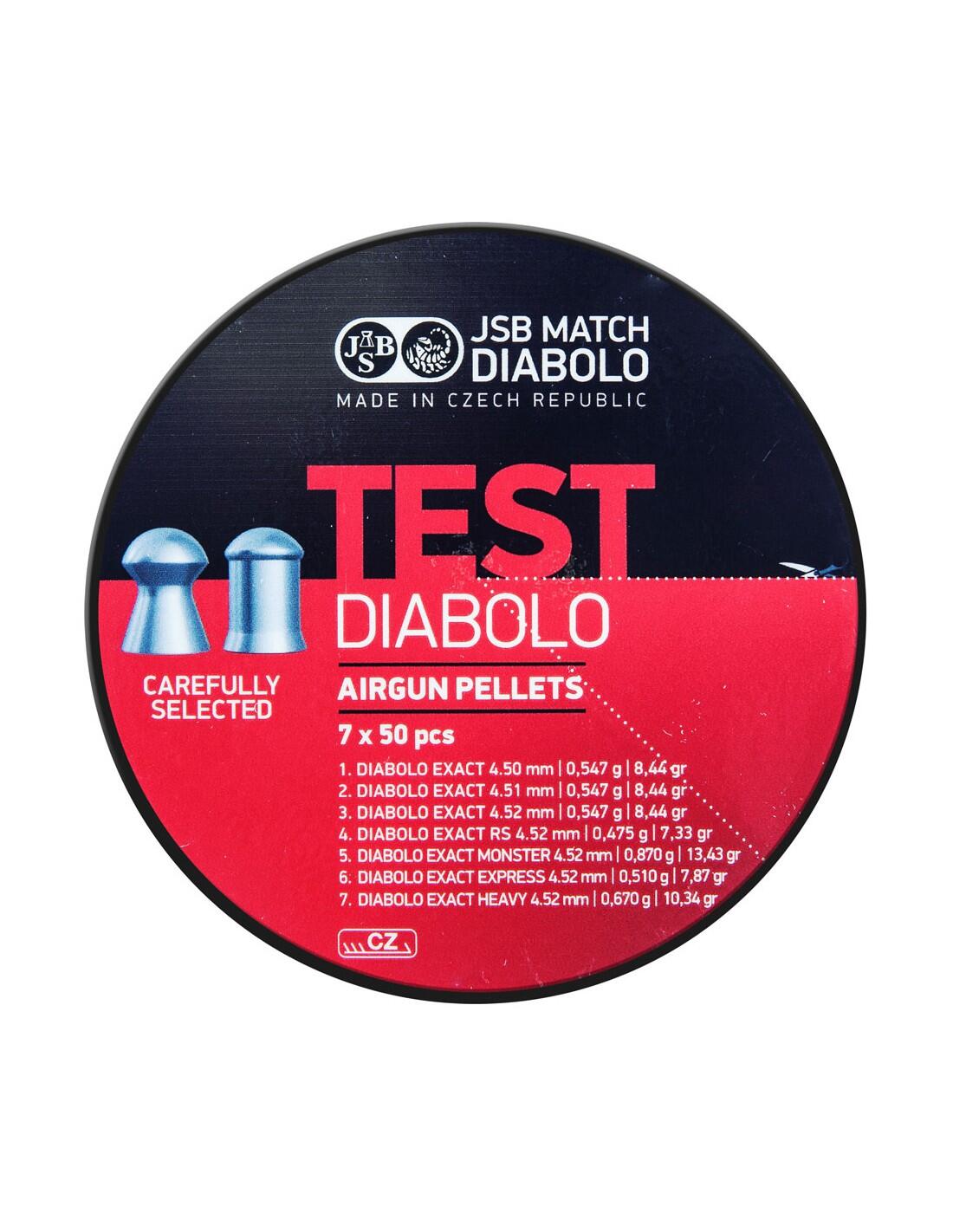 JSB Match Diablo Testsæt 4,5mm, 350stk