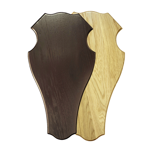 Mørkbejdse Trofæplade til Dåvildt (Skjold)