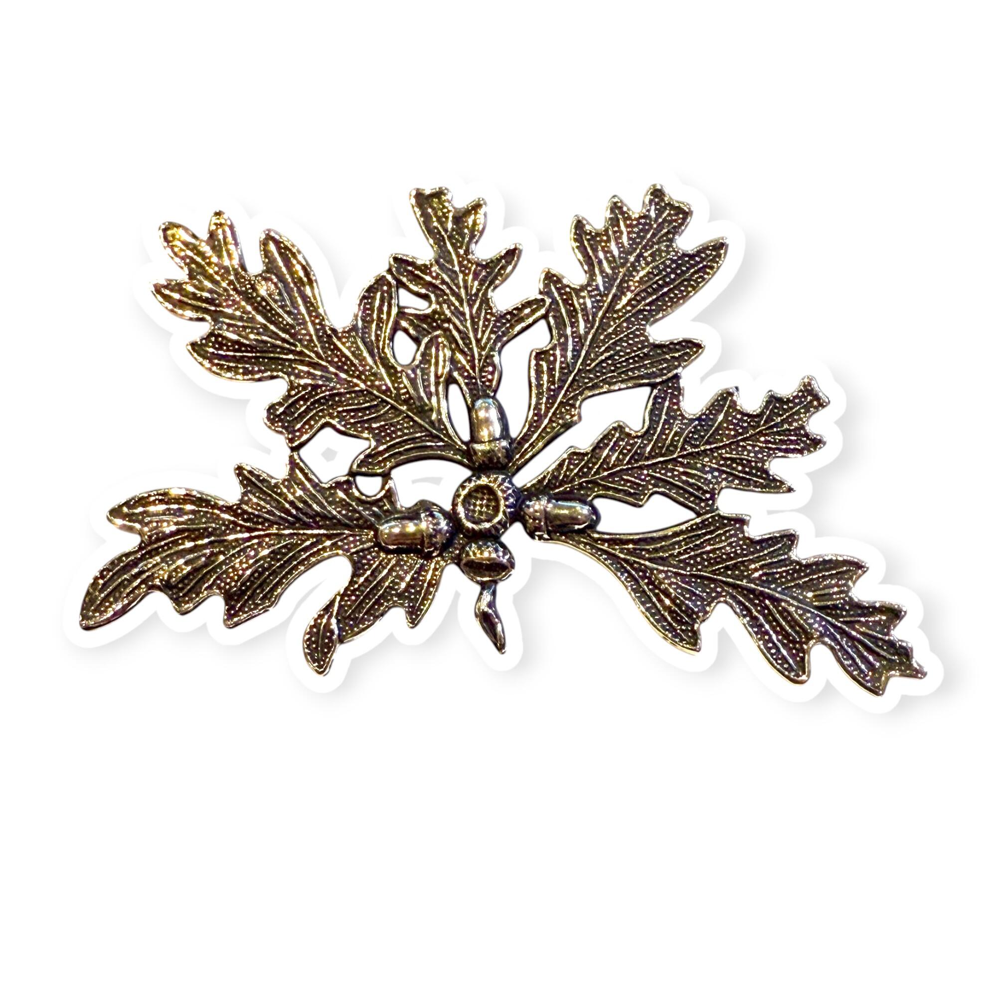 Ege løv til trofæplade - stort