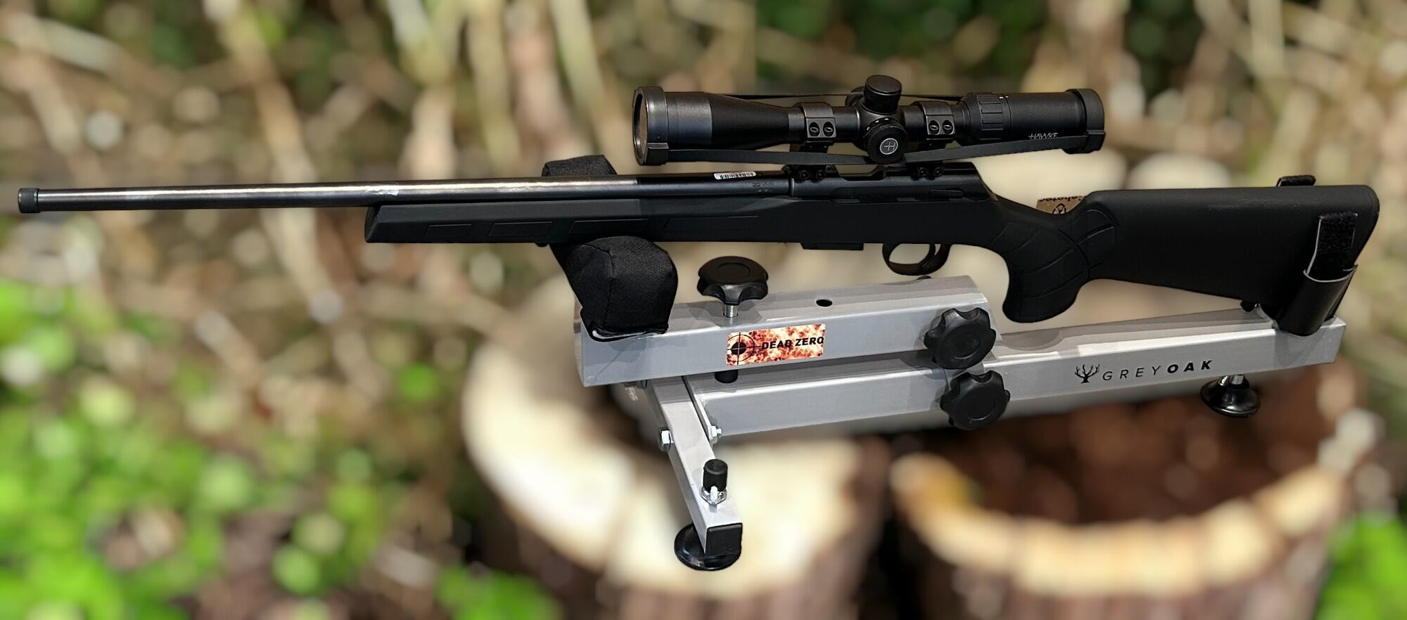 Pergite Grey Oak skydebænk justerbar - Dead zero