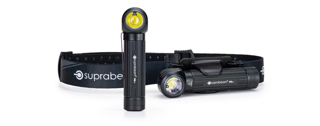 Suprabeam Multilygte M6xr 2000lm, 3000mAh, USB-C, 165m Pandelygte + Lommelygte