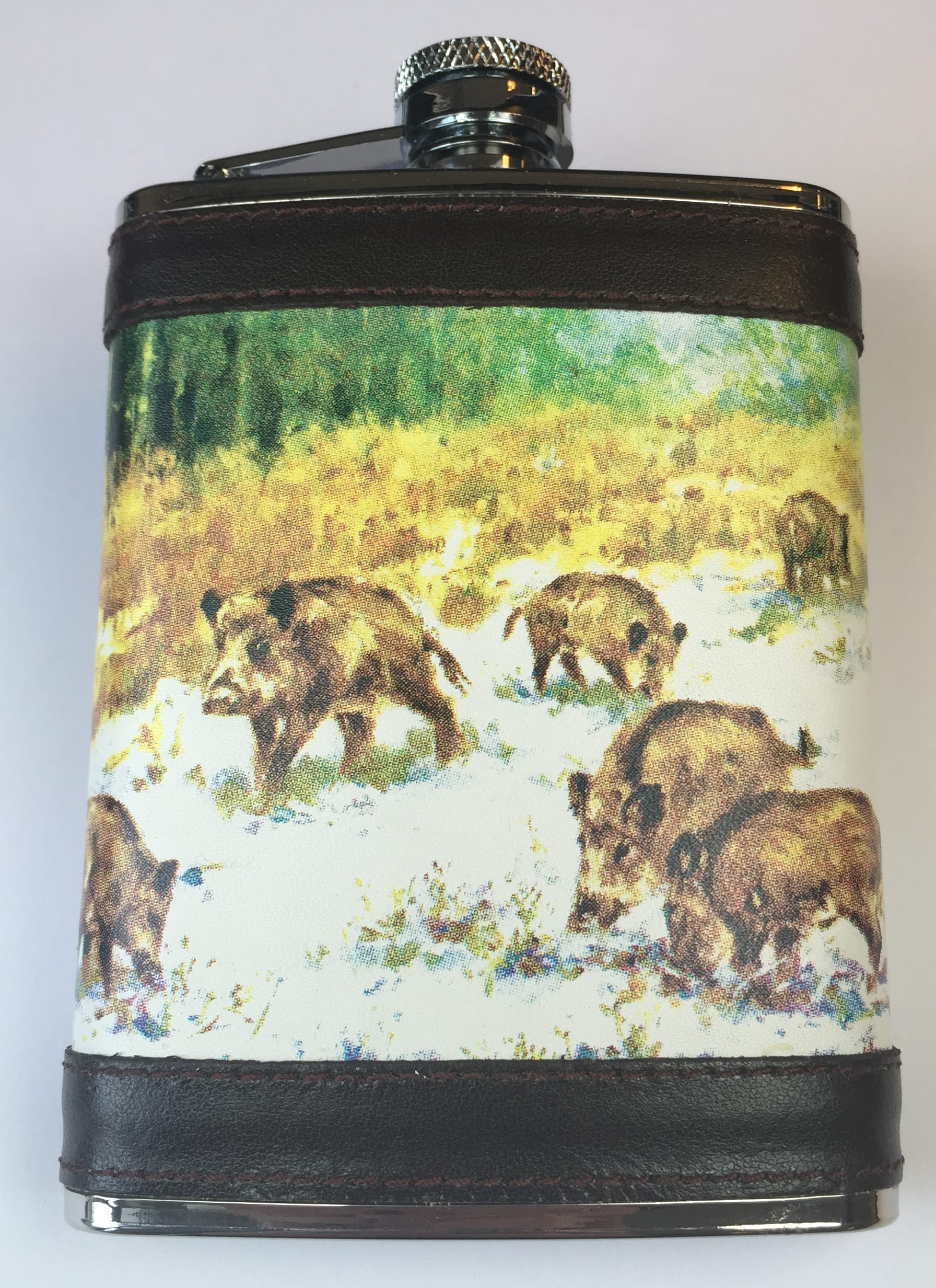 Lommelærke med vildsvin